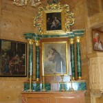 ołtarz boczny w kościele parafialnym w Lutkówce